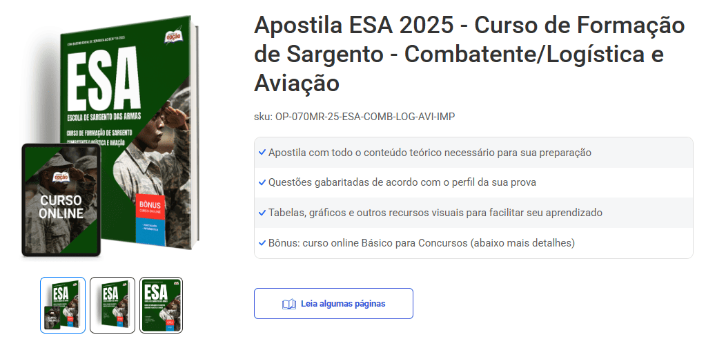 Apostila Sargento da ESA